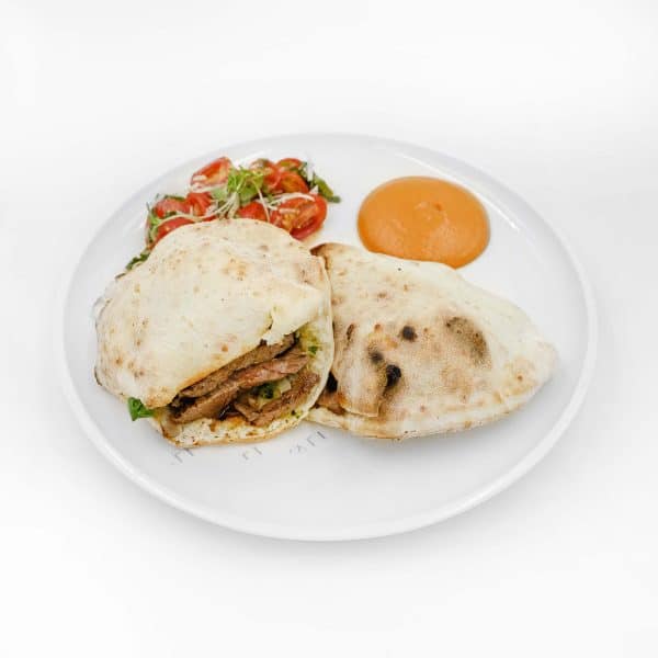 Mediterranean Steak Pita Sandwich